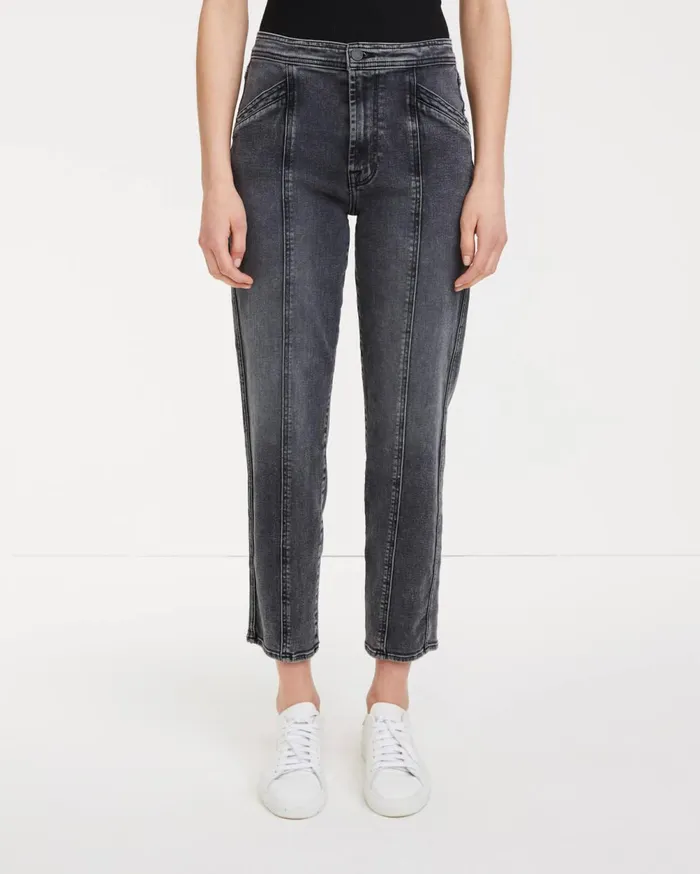 High Waist Women 7 For All Mankind Luxe Vintage Trapunto Seam Jean In Abbey