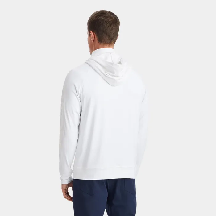 Hooded Luxe Quarter Zip Mid Layer Snow Men GFORE Tops