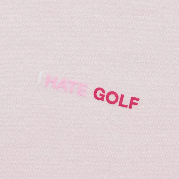 I Hate Golf Cotton Tee Petal Women GFORE Tops