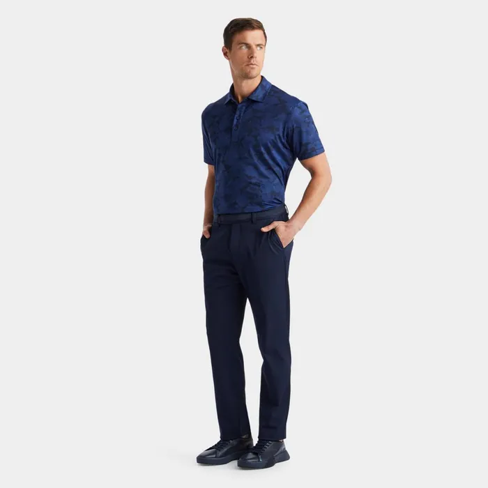 Icon Camo Tech Jersey Modern Spread Collar Polo Blueprint Men GFORE Tops