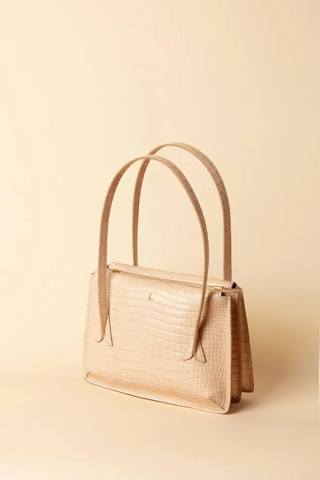 J Bag Croco Beige Women Rouje Bags