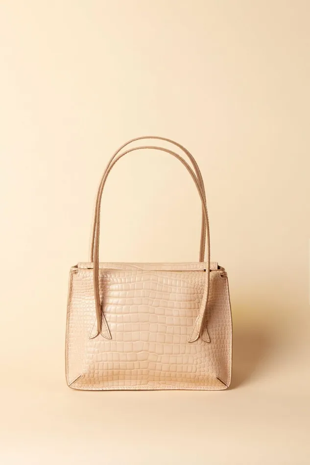 J Bag Croco Beige Women Rouje Bags