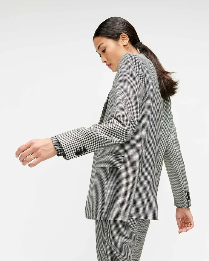 Jackets 038 Coats Women 7 For All Mankind Boyfriend Blazer In Houndstooth