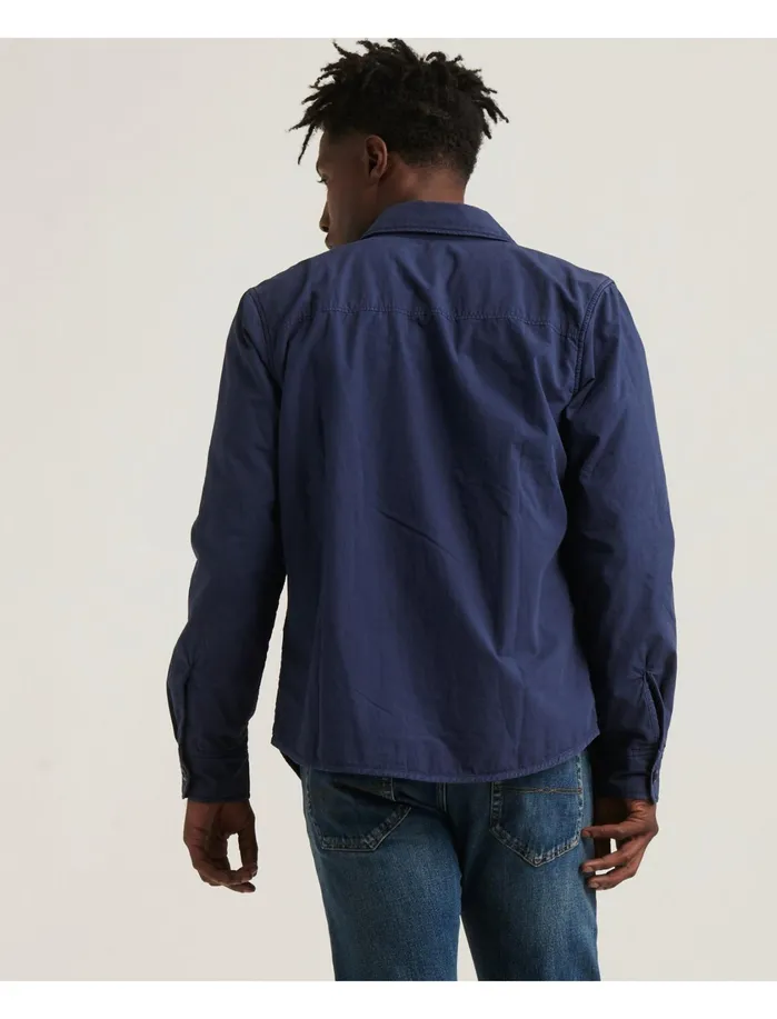 Jackets and Outerwear Men Lucky Brand Fleece Lined Shirt Jacket Black Iris