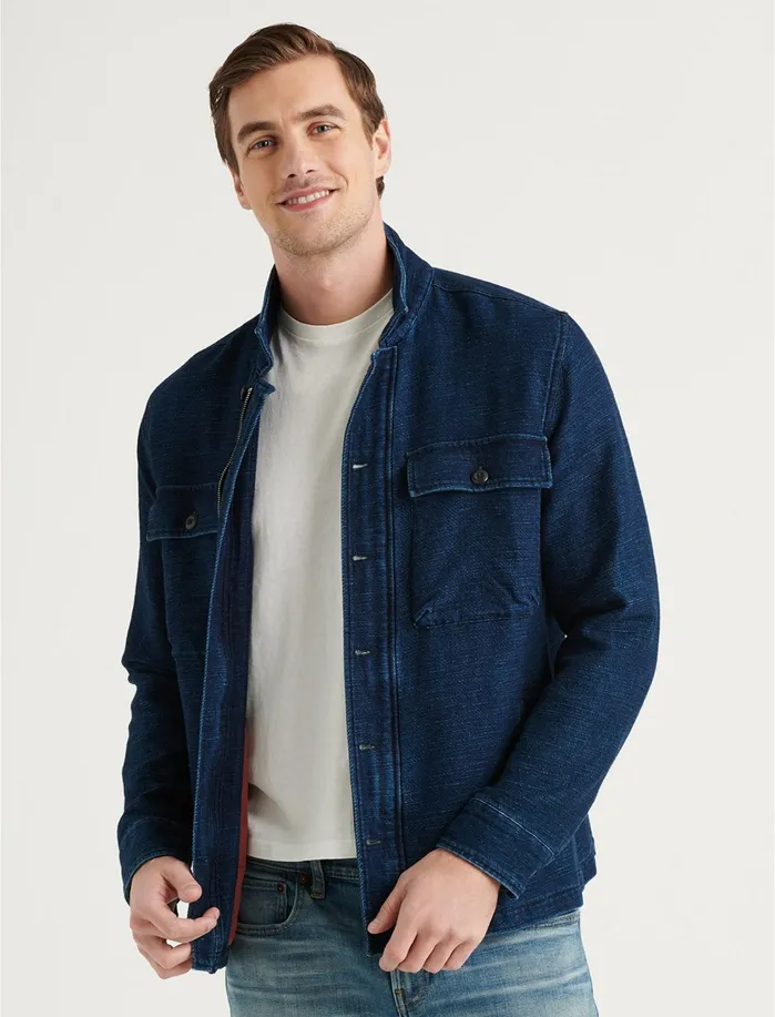 Jackets and Outerwear Men Lucky Brand Indigo Zip Jacket Indigo