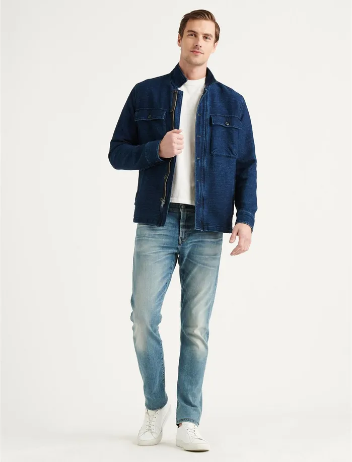 Jackets and Outerwear Men Lucky Brand Indigo Zip Jacket Indigo