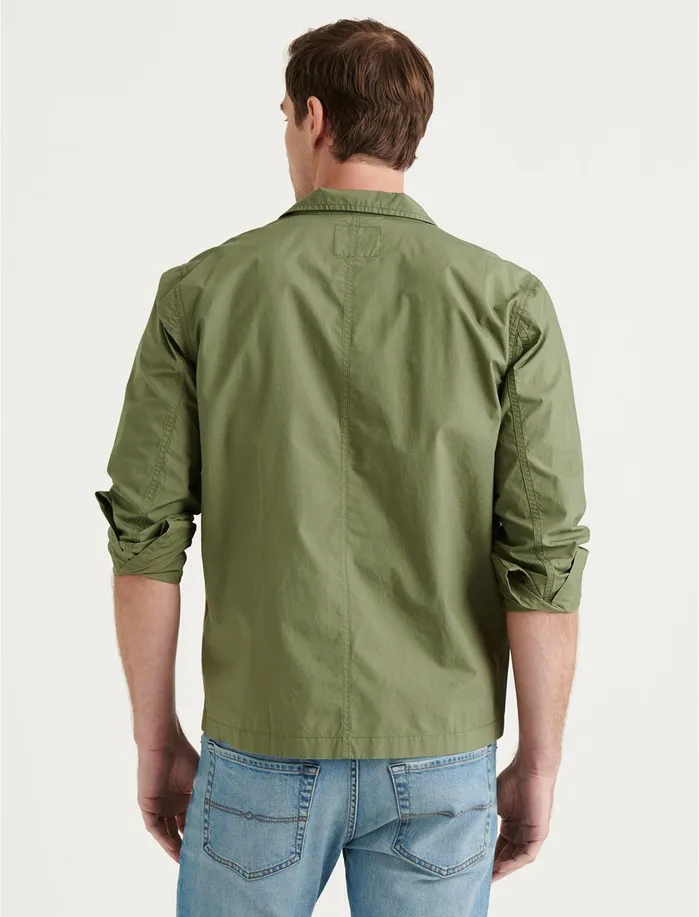 Jackets and Outerwear Men Lucky Brand Poplin Shirt Jacket Four Leaf Clover