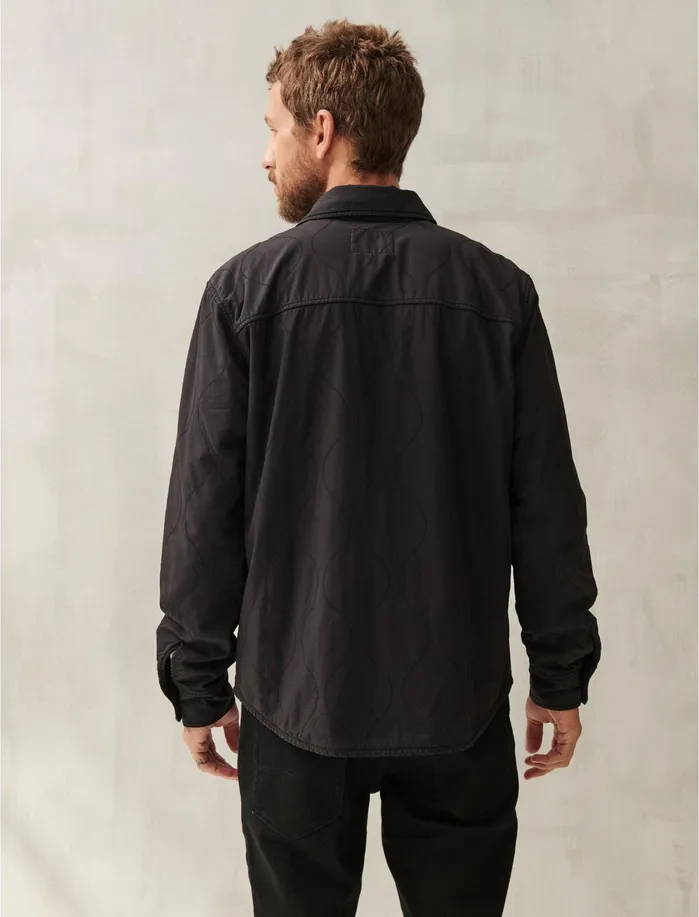 Jackets and Outerwear Men Lucky Brand Quilted Shirt Jacket Black