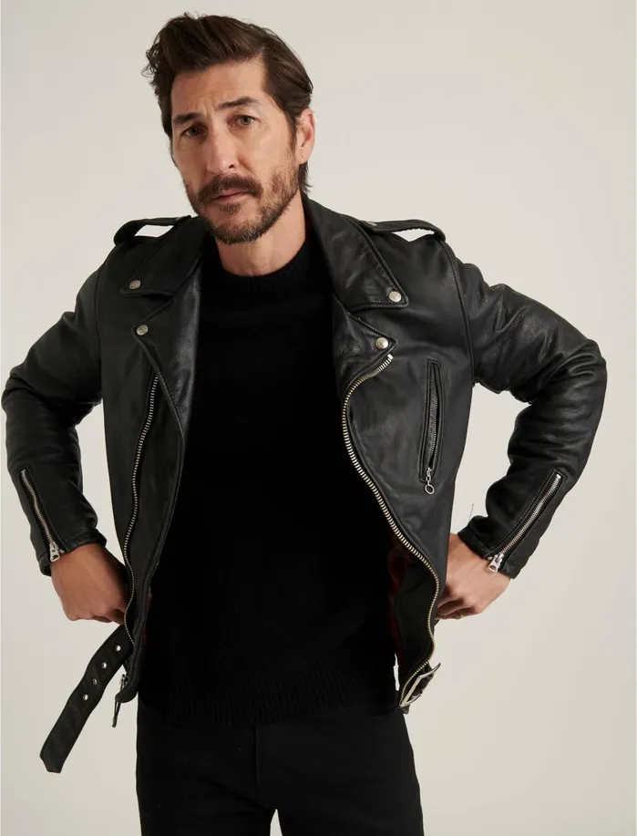Jackets and Outerwear Men Lucky Brand Schott X Lb Bowery Leather Jacket Black Jackets and Outerwear Men Lucky Brand Schott X Lb Bowery Leather Jacket Black