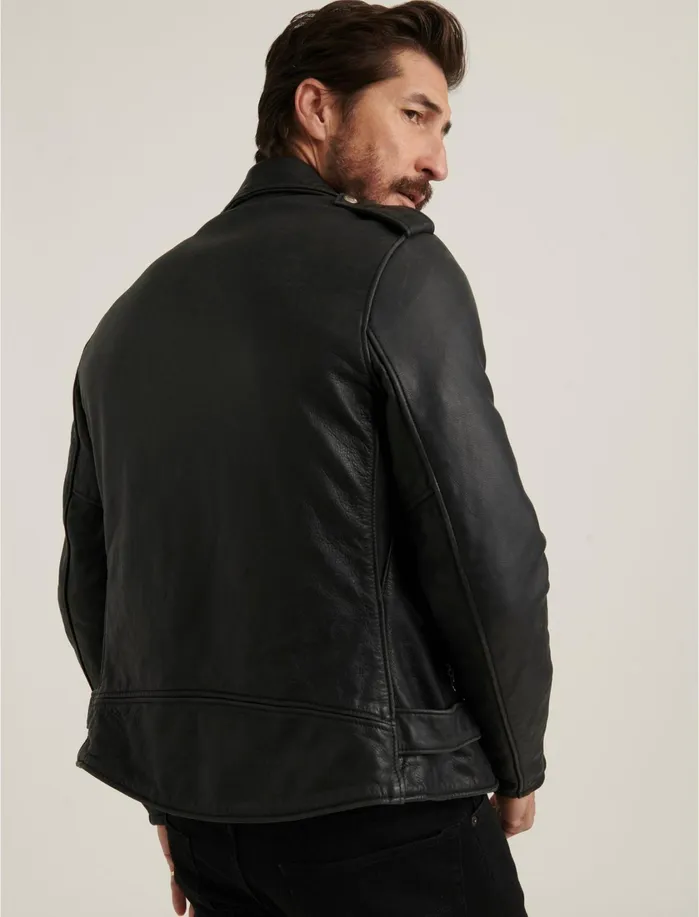 Jackets and Outerwear Men Lucky Brand Schott X Lb Bowery Leather Jacket Black