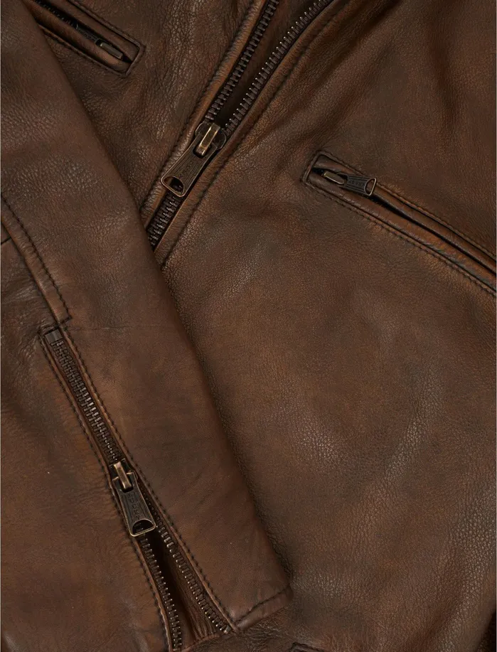 Jackets and Outerwear Men Lucky Brand Vintage Leather Jacket Pinecone