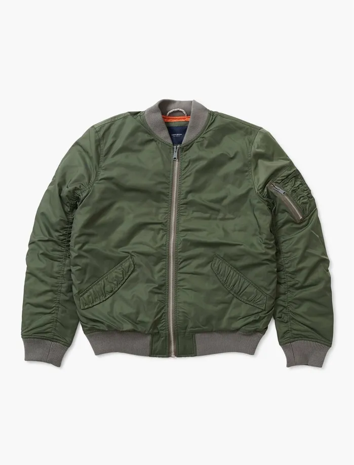 Jackets and Outerwear Men Lucky Brand Vintage Nylon Ma1 Beetle