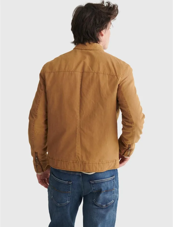 Jackets and Outerwear Men Lucky Brand Washed Bonneville Jacket Bronze Brown