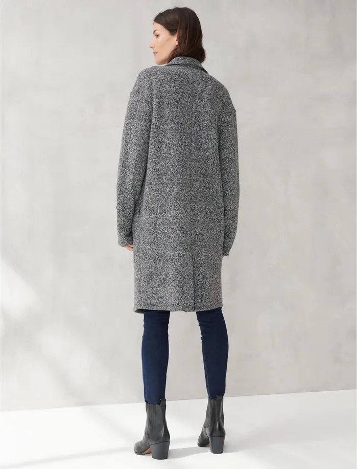 Jackets and Outerwear Women Lucky Brand KNIT TOP COAT Herringbone