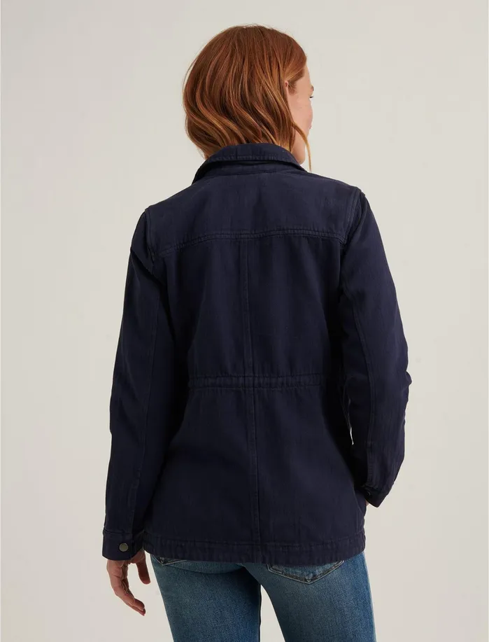 Jackets and Outerwear Women Lucky Brand Laurel Utility Jacket Navy