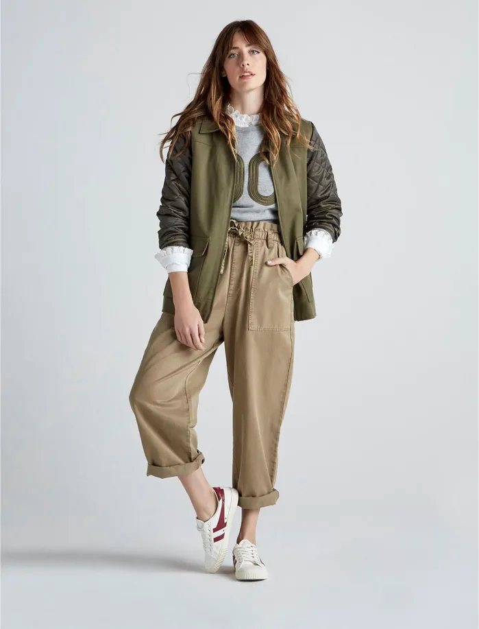 Jackets and Outerwear Women Lucky Brand Quilted Jacket Olive Green
