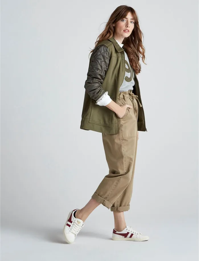 Jackets and Outerwear Women Lucky Brand Quilted Jacket Olive Green
