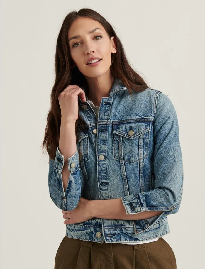 Jackets and Outerwear Women Lucky Brand Weekend Denim Trucker Milo