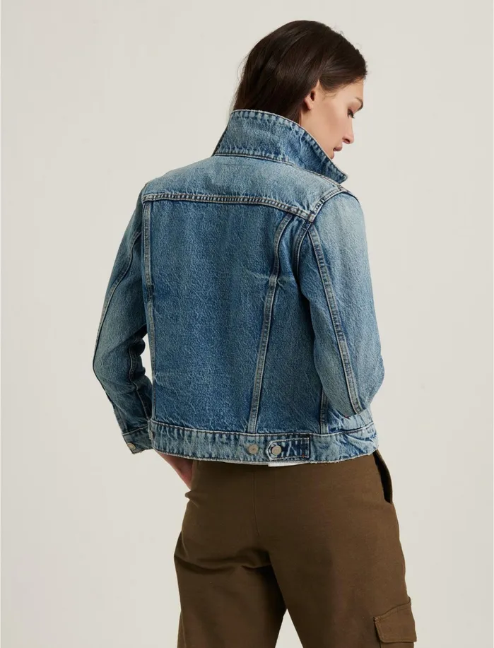 Jackets and Outerwear Women Lucky Brand Weekend Denim Trucker Milo