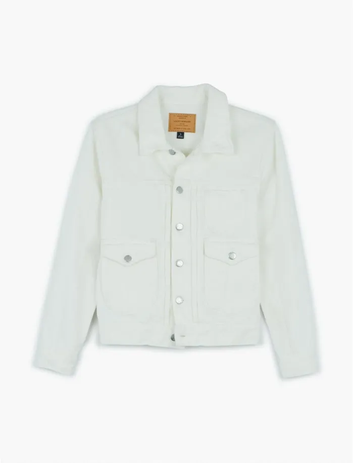 Jackets and Outerwear Women Lucky Brand Workwear Trucker Clean White