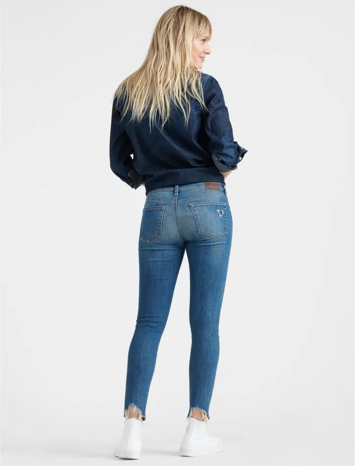 Jeans Women Lucky Brand Ava Skinny Hollis Dest Chew
