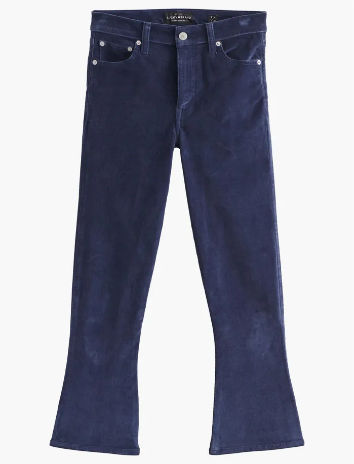 Jeans Women Lucky Brand Bridgette Crop Flare American Navy