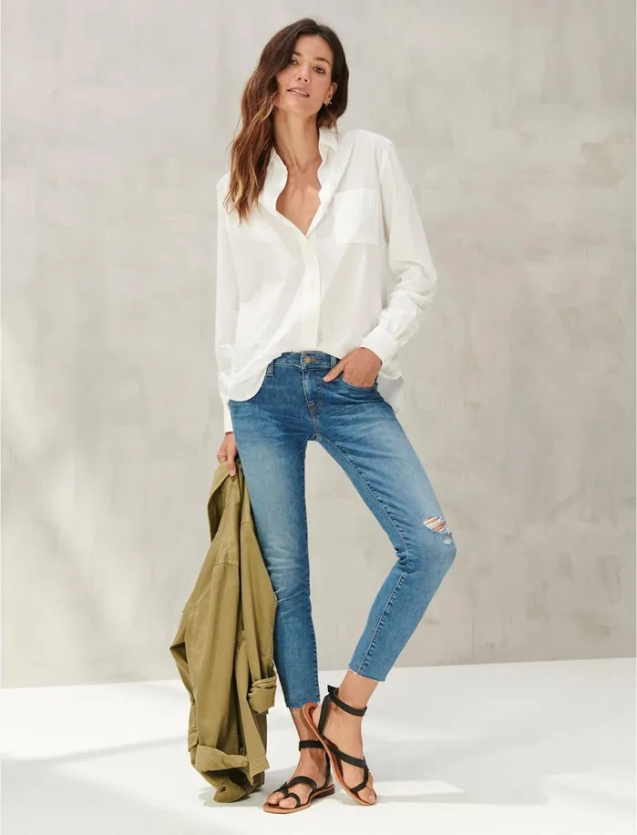 Jeans Women Lucky Brand Low Rise Lolita Crop Jean Primrose Dest Ct
