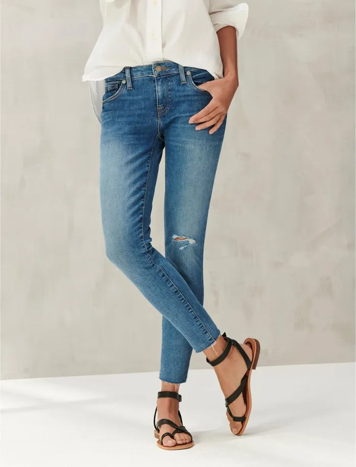 Jeans Women Lucky Brand Low Rise Lolita Crop Jean Primrose Dest Ct