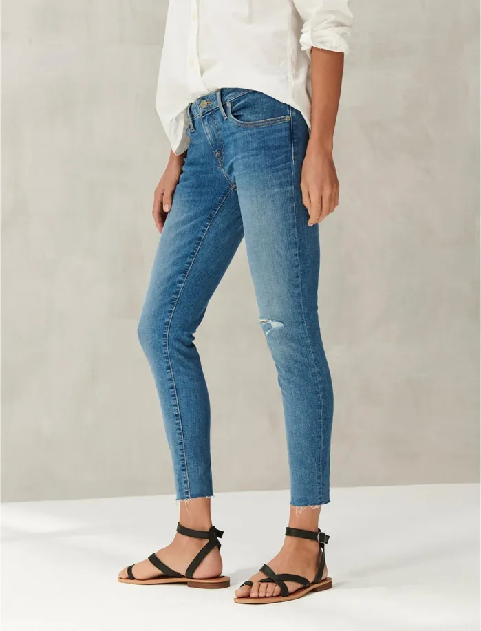 Jeans Women Lucky Brand Low Rise Lolita Crop Jean Primrose Dest Ct