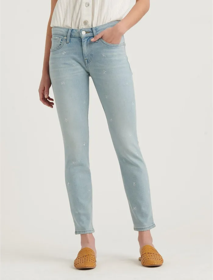 Jeans Women Lucky Brand Low Rise Lolita Skinny Embroidered Jean Magnolia Springs