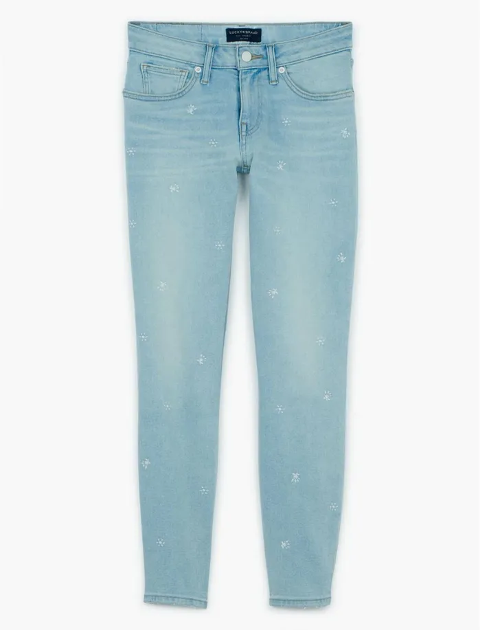 Jeans Women Lucky Brand Low Rise Lolita Skinny Embroidered Jean Magnolia Springs