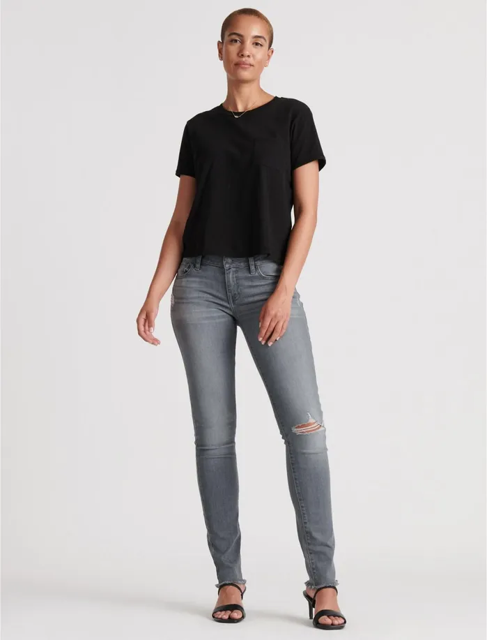 Jeans Women Lucky Brand Low Rise Lolita Skinny Jean Corbin Dest Fray