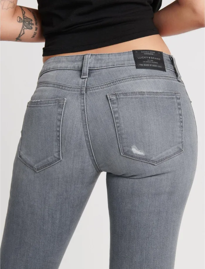 Jeans Women Lucky Brand Low Rise Lolita Skinny Jean Corbin Dest Fray