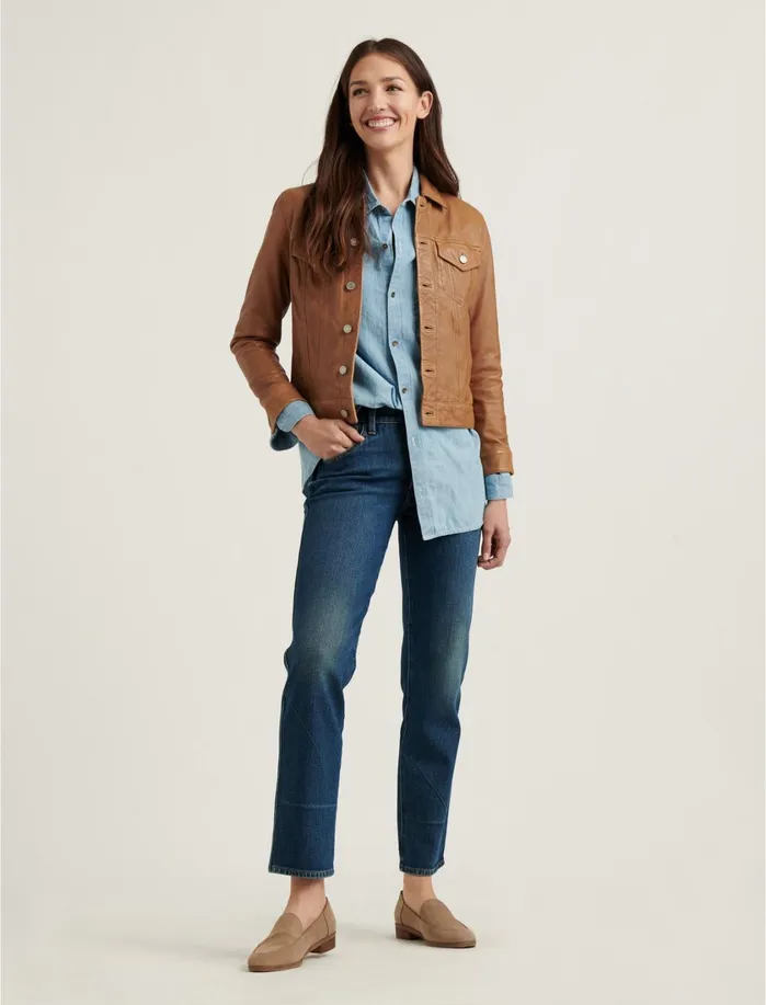 Jeans Women Lucky Brand Mid Rise Authentic Straight Jean Rocco