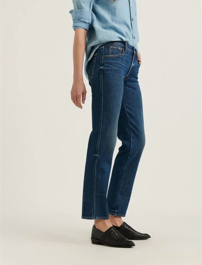 Jeans Women Lucky Brand Mid Rise Authentic Straight Jean Rocco