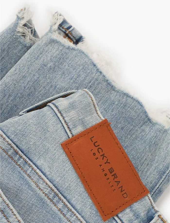 Jeans Women Lucky Brand Mid Rise Ava Crop Mini Boot Jean Big Surf Chew