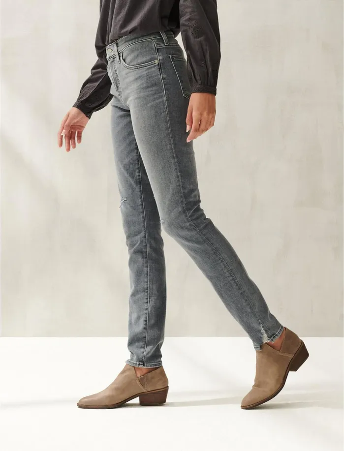Jeans Women Lucky Brand Mid Rise Ava Skinny Jean Milky Way Dest