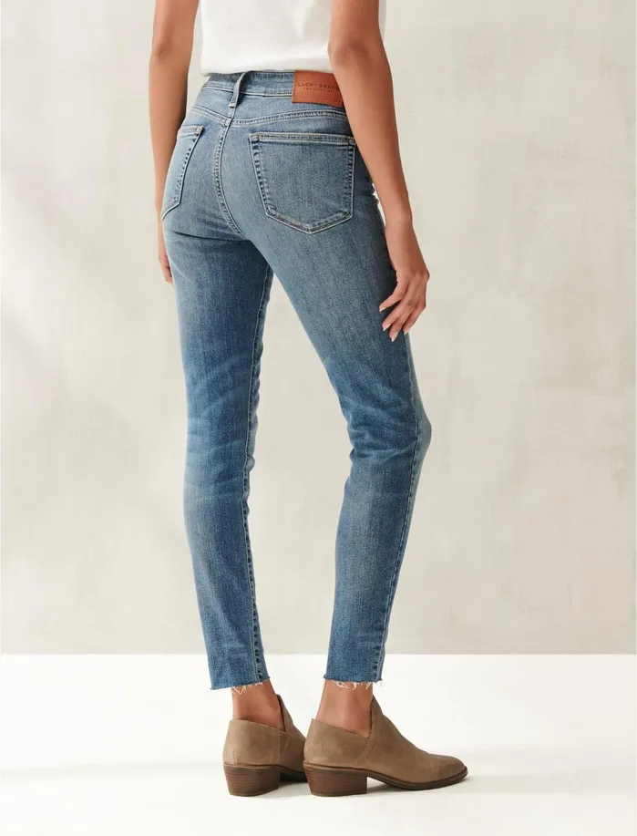 Jeans Women Lucky Brand Mid Rise Ava Super Skinny Jean Stone Bridge