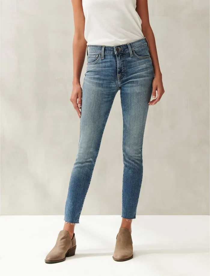 Jeans Women Lucky Brand Mid Rise Ava Super Skinny Jean Stone Bridge