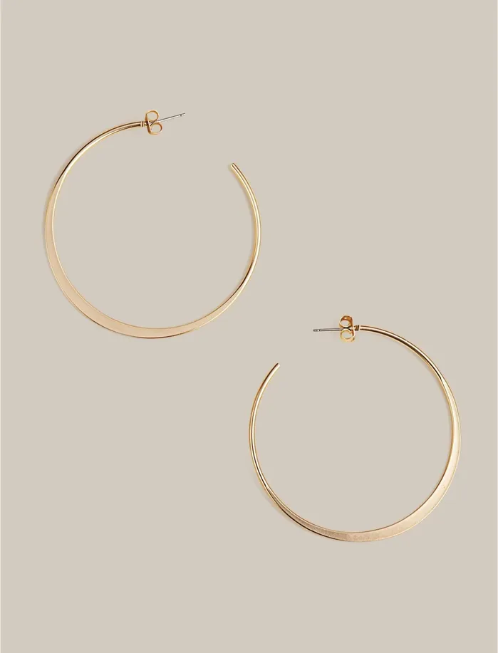 Jewelry Women Lucky Brand Big Open Hoop Gold
