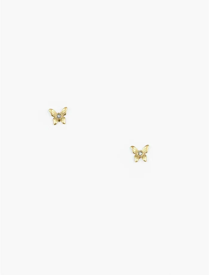 Jewelry Women Lucky Brand Butterfly Stud Set Gold