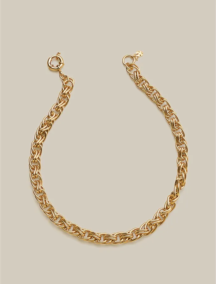 Jewelry Women Lucky Brand Chain Link Necklace Gold
