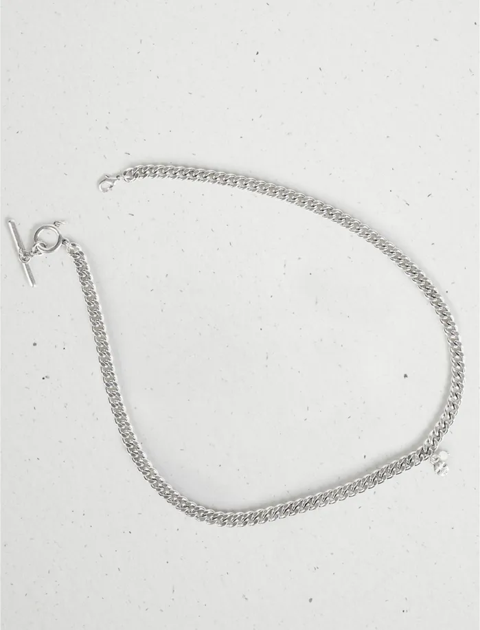 Jewelry Women Lucky Brand Chain Toggle Necklace Silver