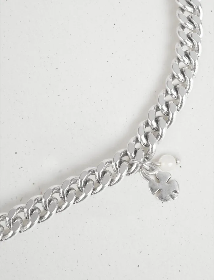 Jewelry Women Lucky Brand Chain Toggle Necklace Silver