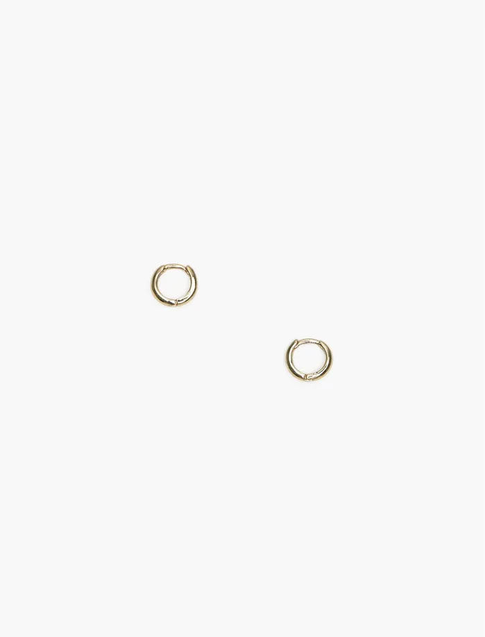 Jewelry Women Lucky Brand Gold Hoop Huggie Earrings Gold