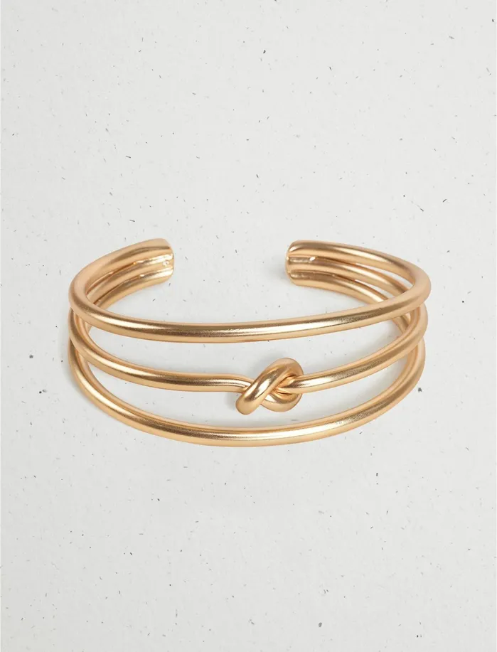 Jewelry Women Lucky Brand Knot Layer Cuff Gold