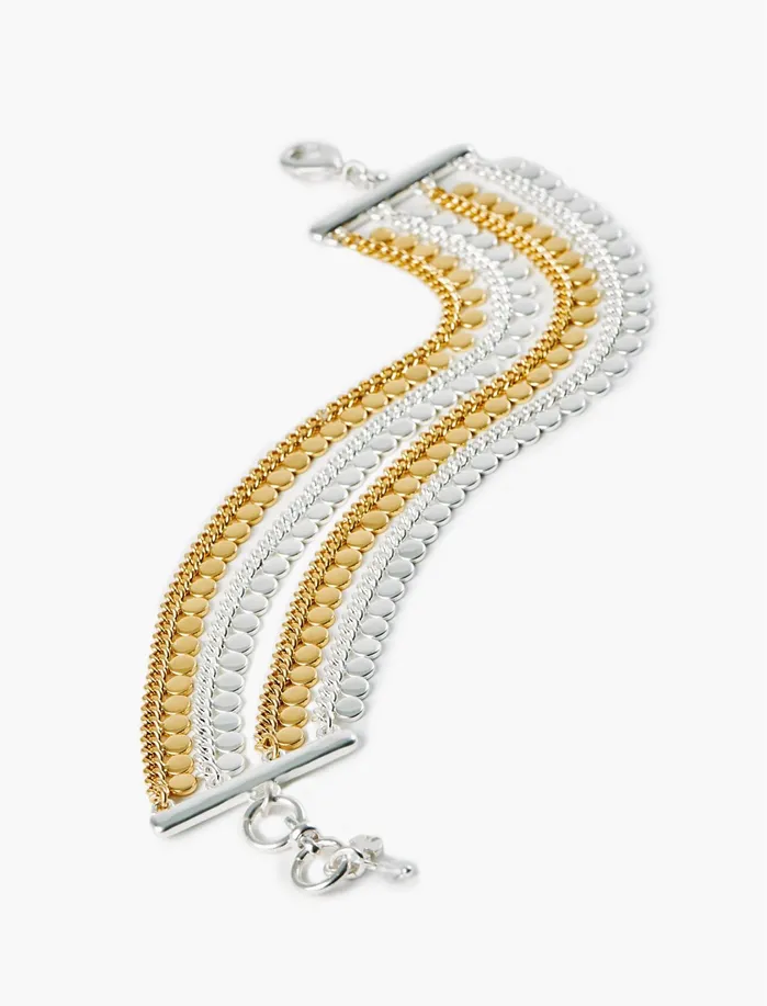 Jewelry Women Lucky Brand Layer Bracelet Two Tone