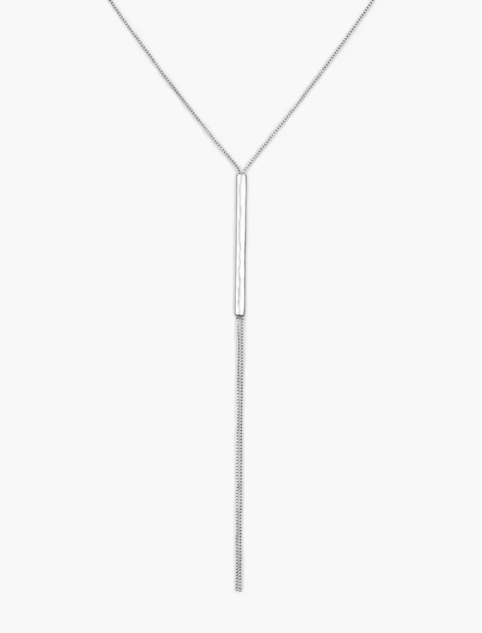 Jewelry Women Lucky Brand Modern Silver Y Necklace Silver