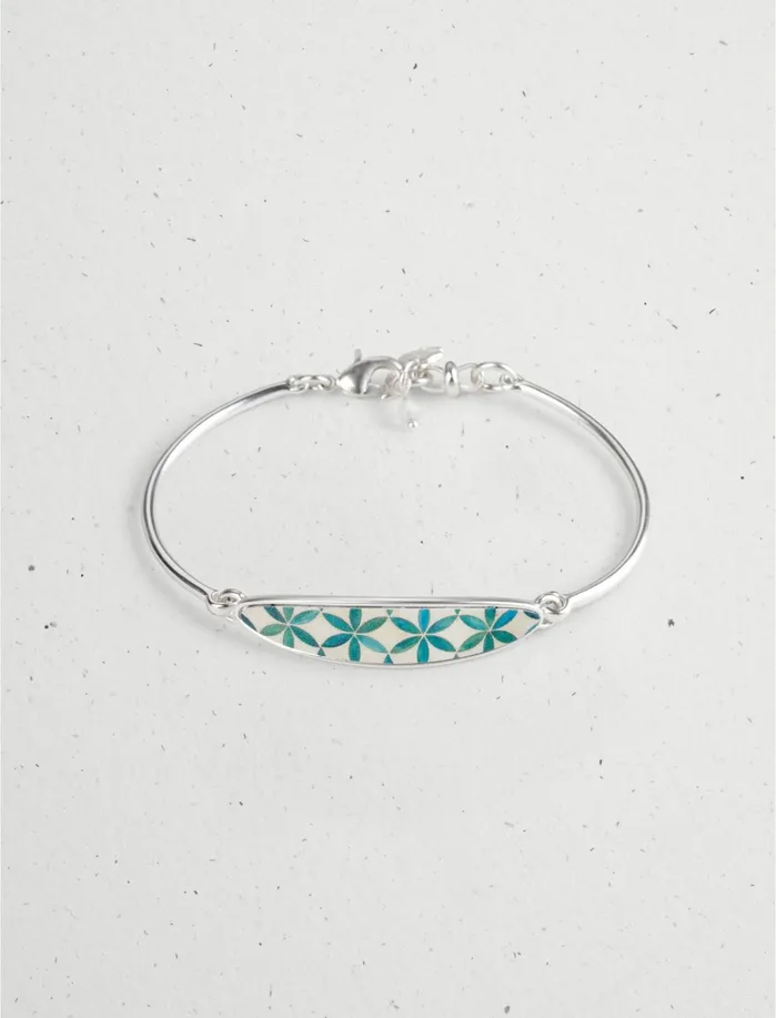 Jewelry Women Lucky Brand Mosaic Tile Bracelet Silver