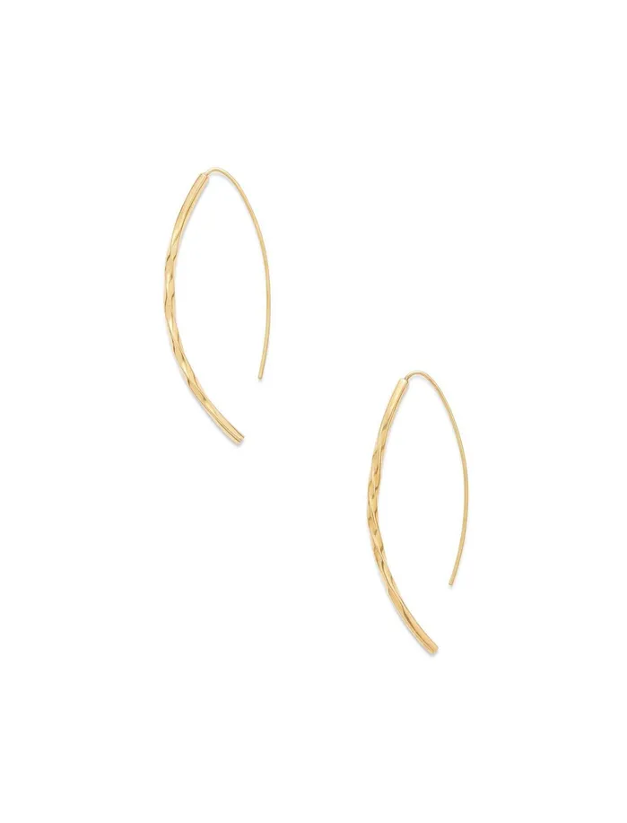 Jewelry Women Lucky Brand Soko Twist Bow Earrings Gold